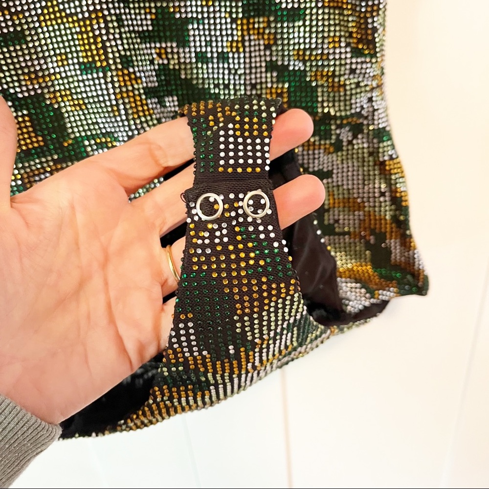 X by NBD It Girl Embellished Bodysuit in Green & Gunmetal x revolve - Picture 8 of 8